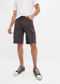 Cargo bermuda loose fit - grijs - maat 54 - 100% katoen - bonprix
