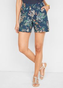 Katoenen jersey short met comfortband (set van 2) - blauw - maat 36/38 (S) - met katoen - bonprix