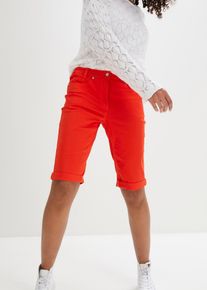 Katoenen bermuda met comfortband - rood - maat 38 - met katoen - bonprix