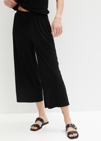 Jersey broek met comfortabele tailleband - zwart - maat 56/58 (3XL) - viscose - bonprix