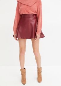 Imitatieleren rok - rood - maat 36/38 (S) - bonprix