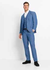 3-delig pak: colbert broek en gilet - blauw - maat 50 - bonprix