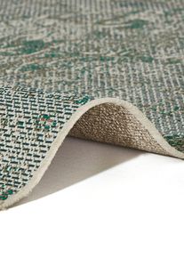 Binnen- en buitenkleed in vintage look - groen - maat 180x280 cm - bonprix