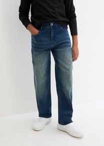Jongens stretch jeans extra loose fit - blauw - maat 152 - met katoen - bonprix