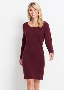 Gebreide jurk - rood - maat 44/46 (L) - met katoen - bonprix