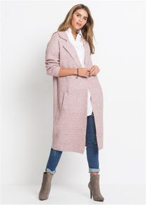 Lang gebreid vest - paars - maat 32/34 (XS) - met katoen - bonprix