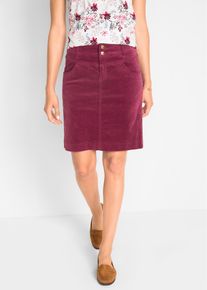 Stretch corduroy rok - rood - maat 46 - corduroy - bonprix