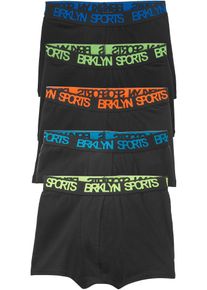 Boxer (set van 5) - zwart - maat 164/170 - met katoen - bonprix