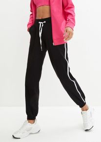 Joggingbroek van katoen - zwart - maat 56/58 (3XL) - viscose - bonprix