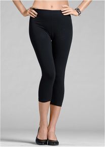 Capri legging (set van 2) - zwart - maat 36/38 (S) - met katoen - bonprix