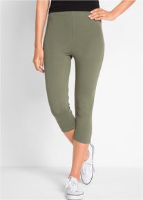 Stretch capri legging (set van 2) - groen - maat 32/34 (XS) - met katoen - bonprix