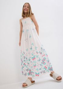 Meisjes maxi jurk van soepele viscose - roze - maat 140 - viscose - bonprix
