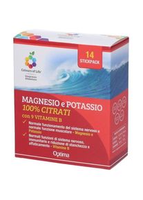 Optima Naturals - Magnesio Potassio Vitamina B Integratore per Stress Proteine & frullati 63 g unisex