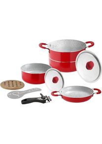 Brunner Cosmic Topfset Kochgeschirrset Kochtopf Pfanne Ø 22cm 8+2tlg Camping Outdoor Keramikbeschichtung