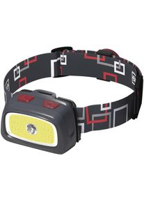 EMOS CREE P3531 LED + COB LED Stirnlampe P3531, 330lm, 65m, für 3xAAA, grau (1441233110)