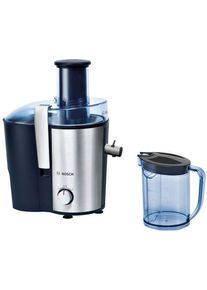 Bosch MES3500 EntsafterVitaJuice 3, 700 W, Edelstahl-Microsieb, 2 Schaltstufen, schwarz/blau