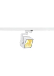 SLV EURO CUBE Spot für Hochvolt-Stromschiene 3Phasen, LED, 3000K, weiß, 60°, inkl. 3Phasen-Adapter (152751)