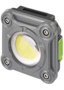 EMOS 1450000430 Aufladbarer COB LED-Strahler P4543, 1200lm, 2000mAh, grau
