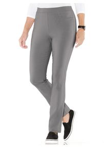 Dames Comfortbroek van bengaline in grijs ,maat 38, WITT, 77% Viscose, 20% Polyamide, 3% Elastan