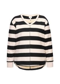 Ulla Popken Sweat-shirt Femme beige, noir taille XL-XXL