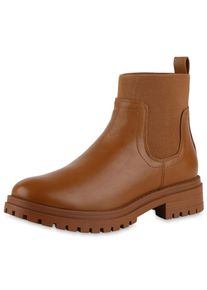 VAN HILL Stiefelette ' Chloe ' Damen hellbraun Größe 36