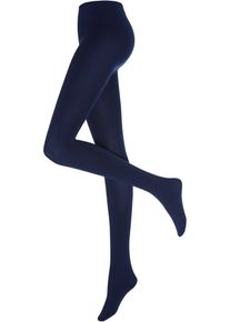 Thermo Fleece Strumpfhose 140den - blau - Größe 36/38 (S) - bonprix