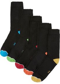 Socken mit Bio-Baumwolle (5er Pack) - schwarz - Größe 43-46 mit Baumwolle- bonprix