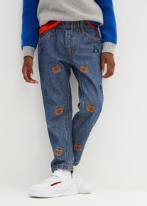 Jeans mit Stickerei Regular Fit - blau - Größe 146 - 100% Baumwolle- bonprix