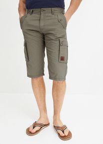 Cargo-Bermuda aus reiner Baumwolle Regular Fit, grau, Gr&ouml;&szlig;e 50, 100% Baumwolle, bonprix