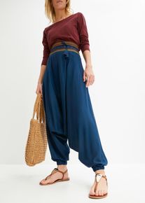 Haremshose, blau, Größe 32, Viskose, bonprix
