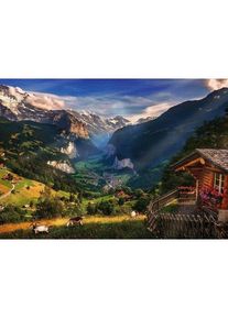Trefl Puzzle Premium Plus Photo Odyssey: Údolie Lauterbrunnen, 1000 dielikov