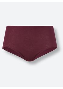 Nina von C. Dames Tailleslip in bordeaux ,maat 38, Witt, 100% Katoen