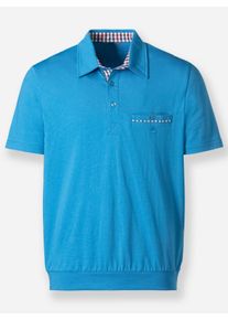 Marco Donati Heren Shirt met korte mouwen in azuurblauw ,maat 44/46, Witt, 100% Katoen