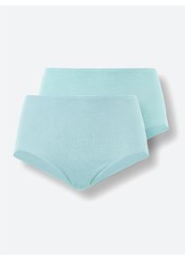 Nina von C. Dames Tailleslip in aqua ,maat 38, Witt, 100% Katoen
