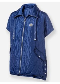 Dames Gilet met ruitstiksels in koningsblauw ,maat 36, WITT, 100% Polyester