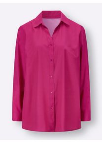 Dames Lange blouse in A-lijn in pink ,maat 38, WITT, 100% Polyester