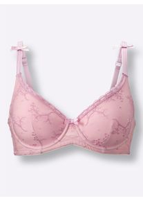 wäschepur Damen Schalen-BH mit Bügel in rosé ,Größe 75C, Witt, 86% Polyamid, 14% Elasthan