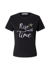 ABOUT YOU, Damer, Shirts 'Elin', Guld / Sort / Hvid, St&oslash;rrelse M