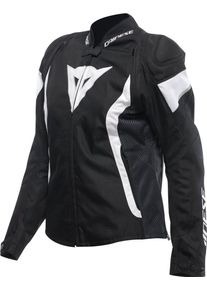 Dainese Avro 5, veste textile femme , couleur: Noir/Blanc , taille: 52