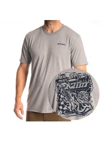 Klim Guts N Glory, t-shirt , color: Light Grey/Dark Blue , size: 3XL