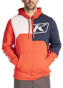 Klim Cliff Hanger, hoodie , color: Neon-Red/Dark Blue/White , size: M