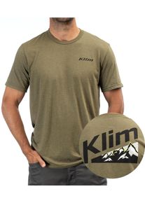 Klim Mountain Peak, t-shirt , couleur: Vert Fonc&eacute;/Noir , taille: S