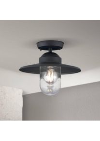 Orion Außen-Deckenlampe Edward, anthrazit, Ø 27,5 cm, Aluminium