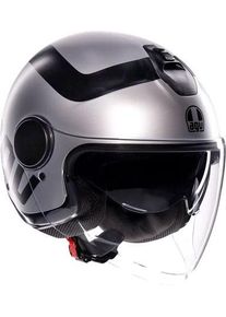 AGV Eteres Rimini, open face helmet , color: Matt Light Grey/Black , size: M