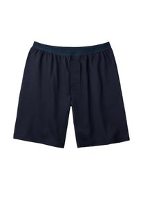 Piqué-pyjama, short - 48 - navy, in Baumwolle