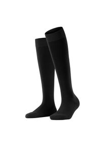 Falke ClimaWool-sokken of -kniekousen, kniekousen - dames - 39-40 - zwart, in Polyamid