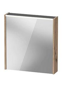 Duravit D-Code Spiegelschrank DC7105R55551000 650x700 mm, Eiche Marmoriert, mit Beleuchtung und Steckdose E