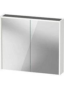 Duravit D-Code Spiegelschrank DC7106018182000 800x700 mm, Weiß Matt, mit Beleuchtung und Steckdose J