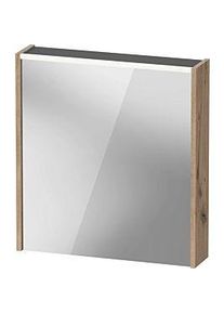 Duravit D-Code Spiegelschrank DC7105R55550000 650x700 mm, Eiche marmoriert, mit Beleuchtung und Steckdose