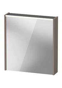 Duravit D-Code Spiegelschrank DC7105R43431000 650x700 mm, Basalt Matt, mit Beleuchtung und Steckdose E